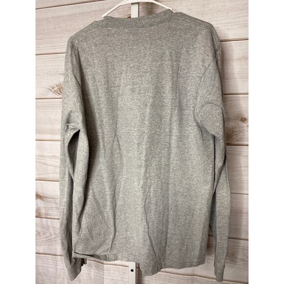 Vintage Yellowstone National Park Buffalo Bison Print Long Sleeve T-Shirt Mens L - Picture 3 of 4